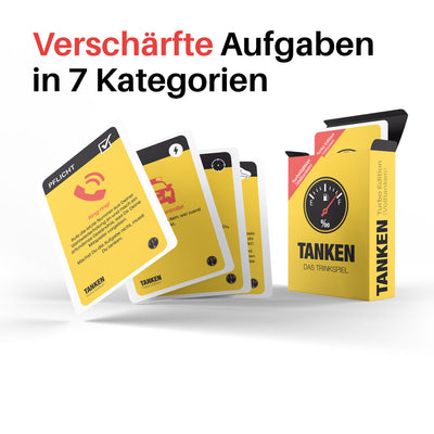 TANKEN das Trinkspiel 3er Set - Klassik Edition + Turbo Edition + Partyselfies Fotoaufgaben