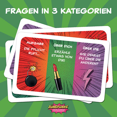 Zündfunke Fragen für Mädelsabend - 110 Fragekarten