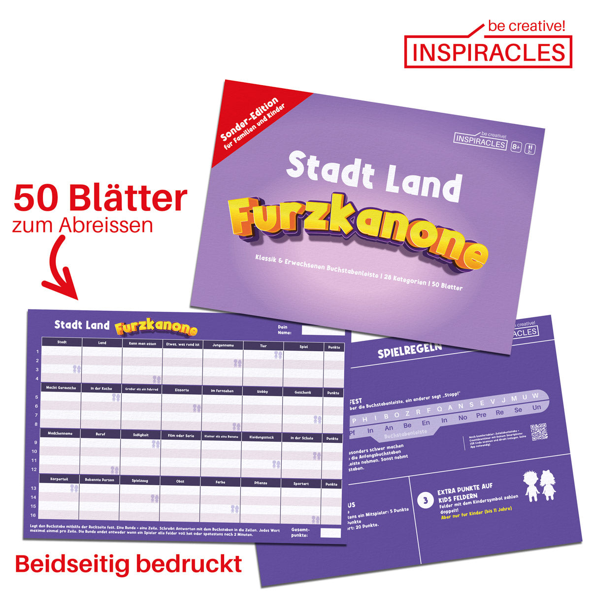 Stadt Land Furzkanone - Familien & Kinder Edition ab 8