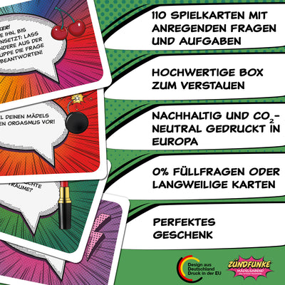 Zündfunke Fragen für Mädelsabend - 110 Fragekarten