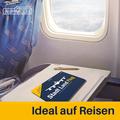 Stadt Land Flug Reisespiel - DIN A5 Format - Spiel
