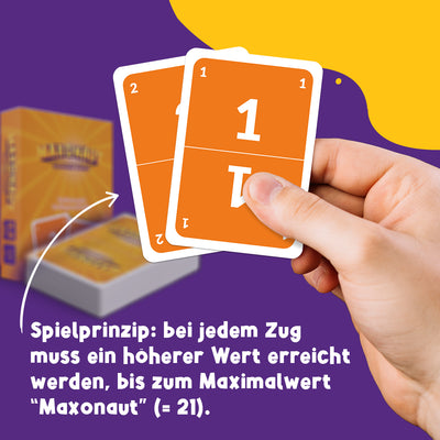 Maxonaut - Schummeln erlaubt - Kartenspiel ab 7 Jahre, Familienspiel