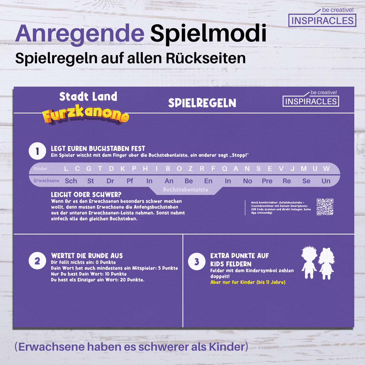 Stadt Land Furzkanone - Familien & Kinder Edition ab 8