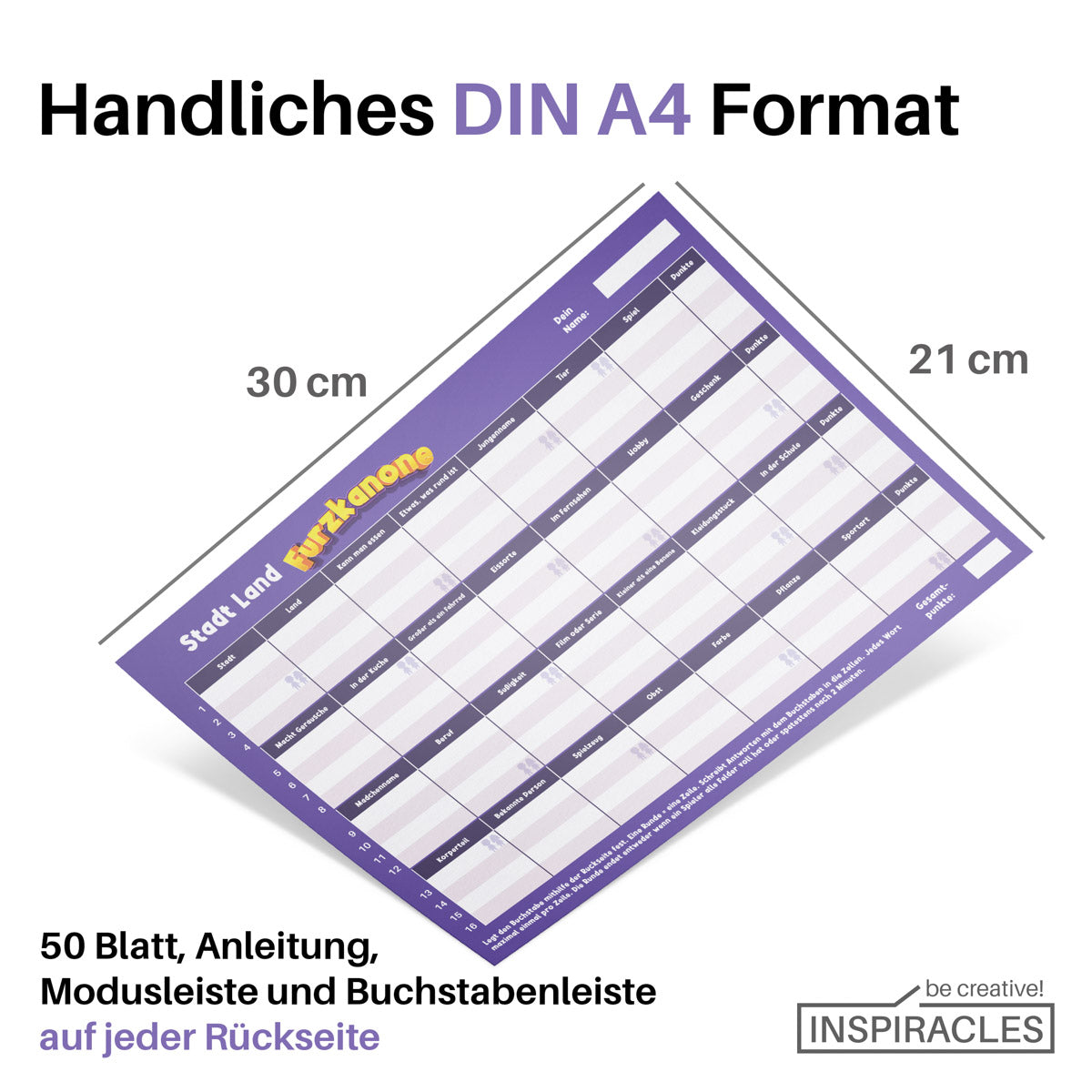 Stadt Land Furzkanone - Familien & Kinder Edition ab 8